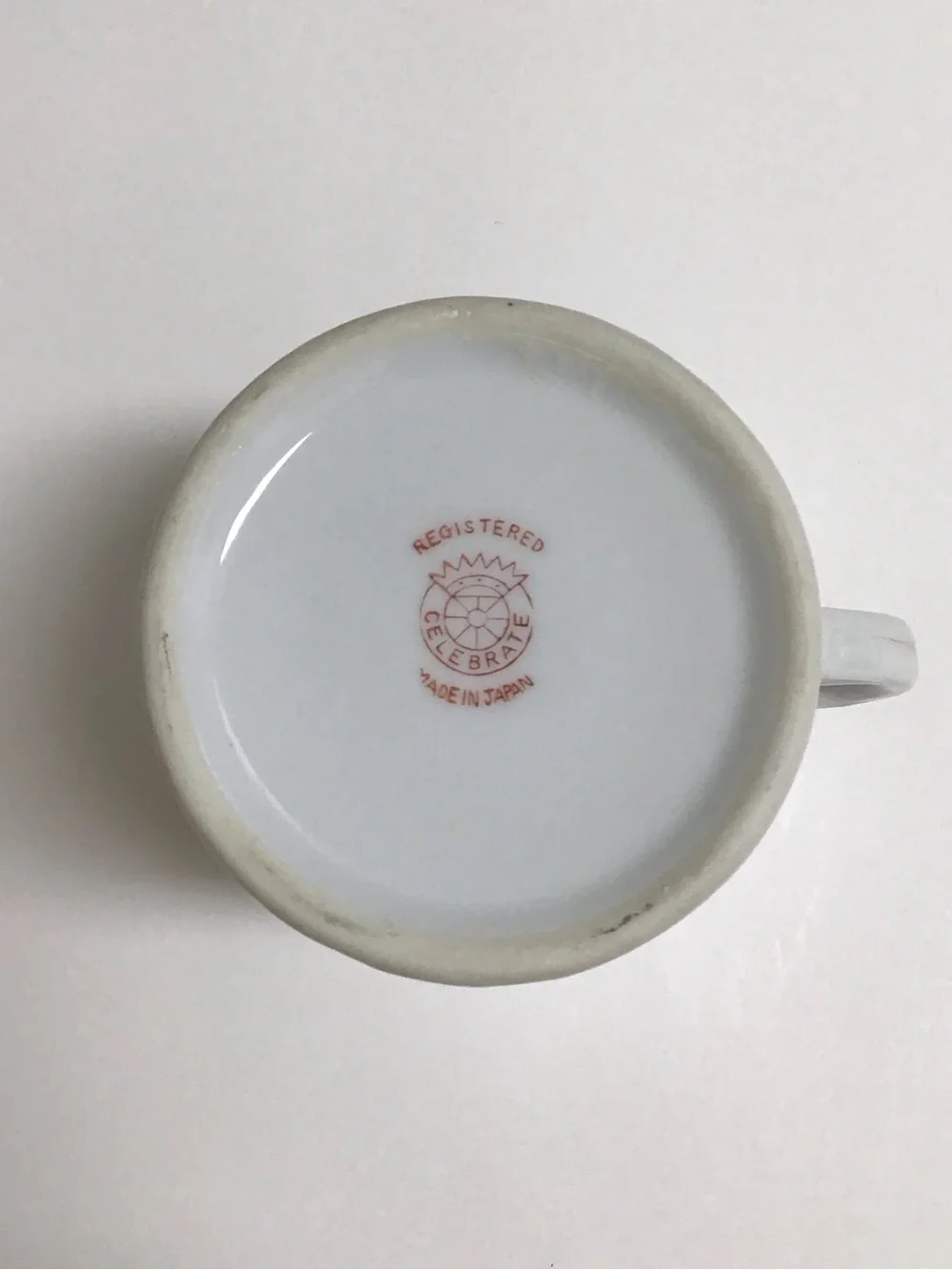 Vintage Shaving Mug FOR A LITTLE SHAVER Girl’s White Pink Roses Bouquet Ribbons